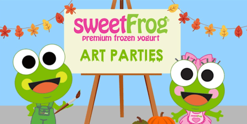 November's Finger-Paint Party at sweetFrog Salisbury