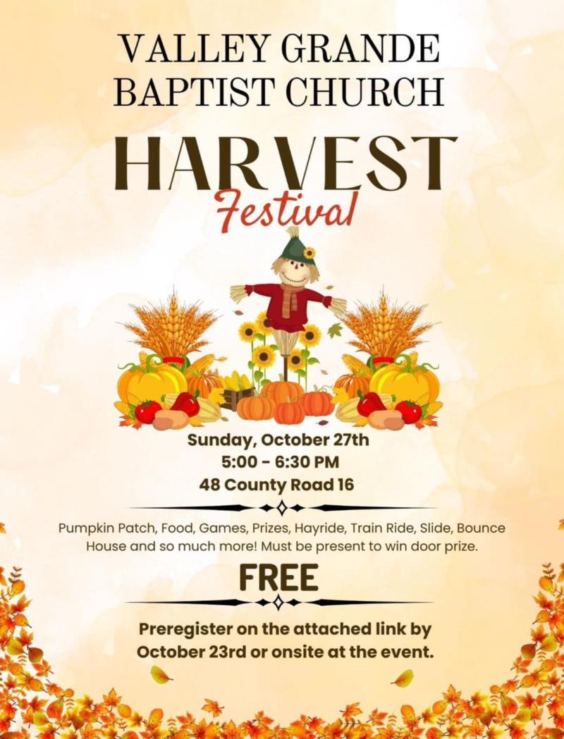 Valley Grande Baptist Church Harvest Festival