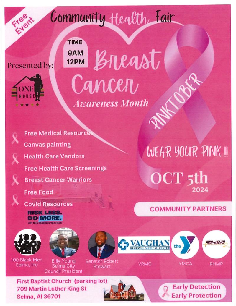 Community Health Fair Breast Cancer Awareness Month