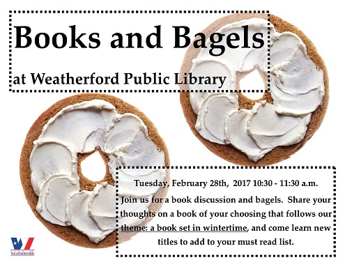 Books and Bagels at Weatherford Public Library