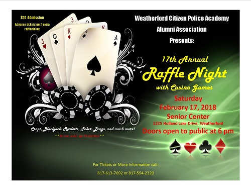 WCPAAA 17th Annual Raffle Night with Casino Games