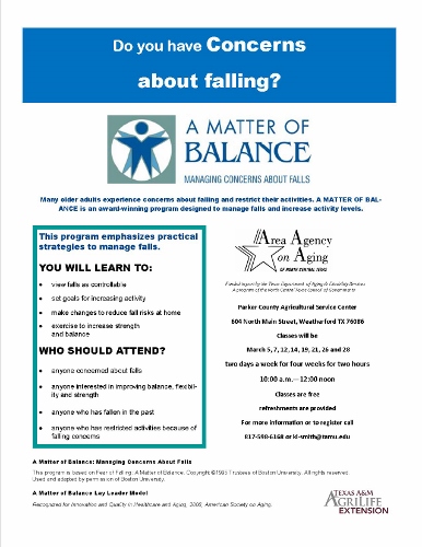 A Matter of Balance Fall Prevention Series
