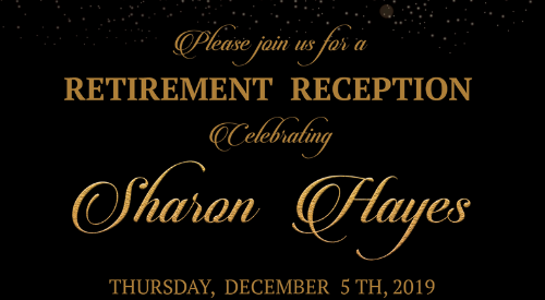 Sharon Hayes Retirement Reception