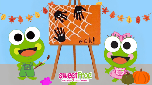 October's Finger-Paint Party at sweetFrog Salisbury