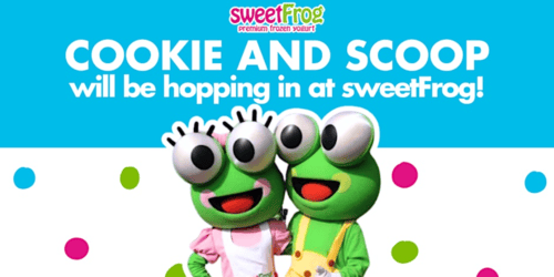 Mascot Visit at sweetFrog Salisbury