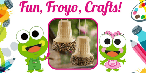 Bird Feeder Craft at sweetFrog Salisbury