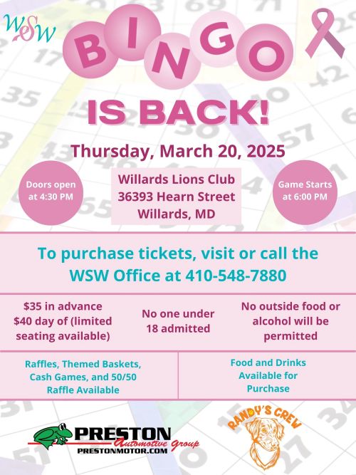 Women Supporting Women's 23rd Annual Pink Ribbon Bingo