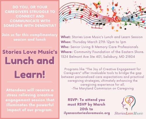 Stories Love Music's Lunch and Learn