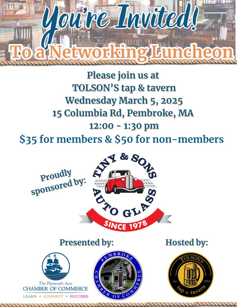 Networking Luncheon - Tolson's Tap & Tavern