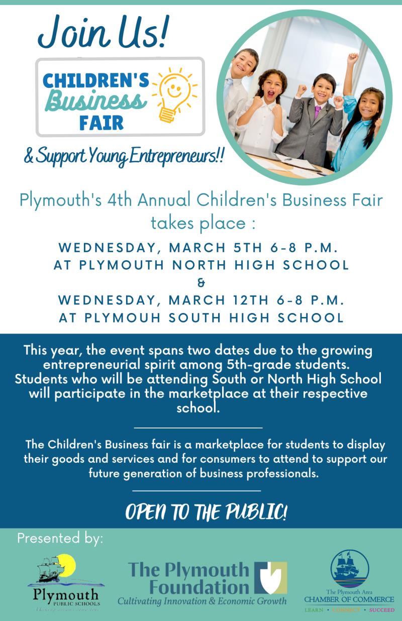 Children's Business Fair - Plymouth North High School