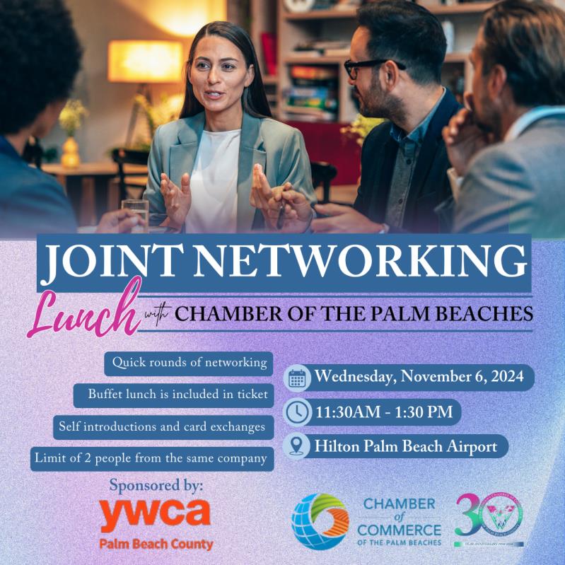 Joint Networking Lunch with Chamber of the Palm Beaches