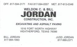 W & B  Jordan Const, Inc.