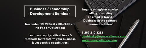 Business / Leadership Development Webinar