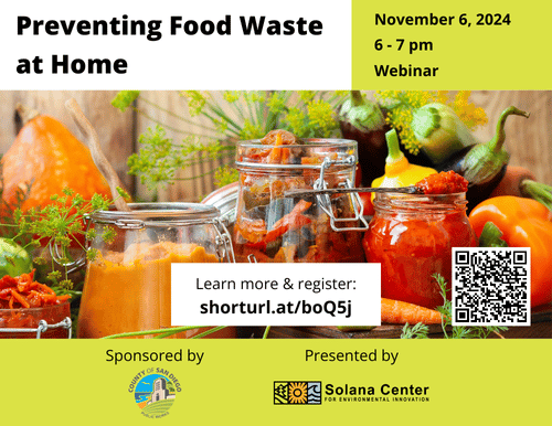 Preventing Food Waste at Home Webinar