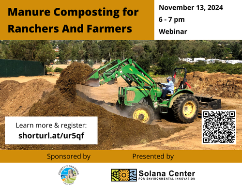 Manure Composting for Ranchers & Farmers Webinar