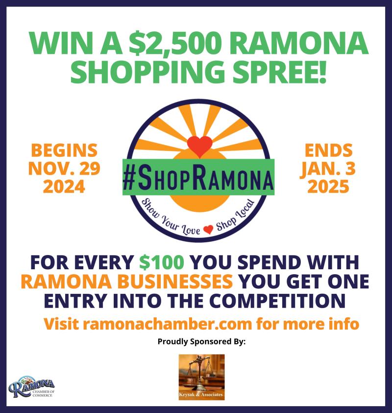 $2,500 Ramona Shopping Spree