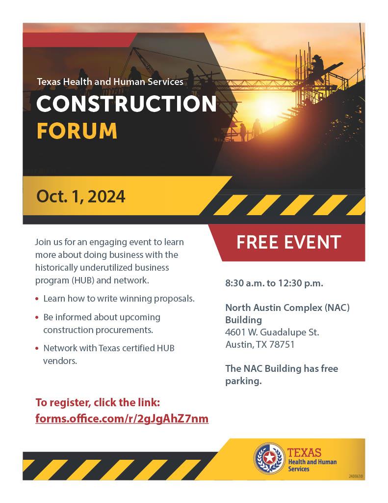 Construction Forum - Texas Health & Human Services