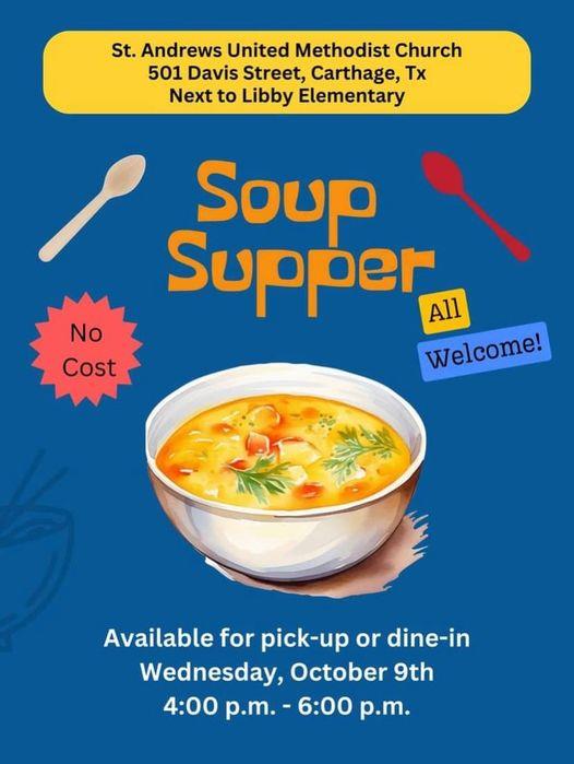 Soup Supper - St. Andrews United Methodist Church