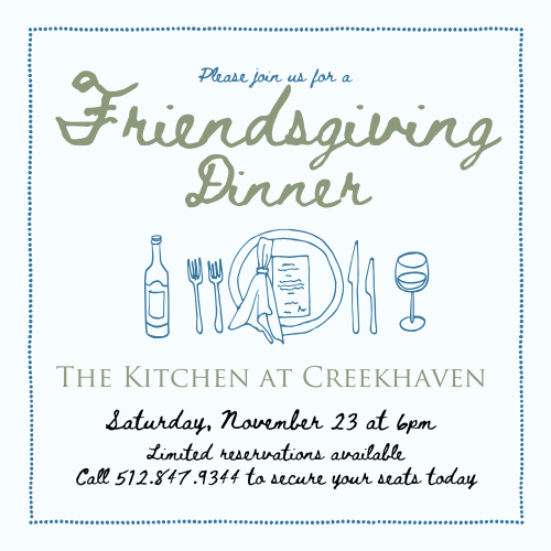 Friendsgiving at Creekhaven Inn & Spa