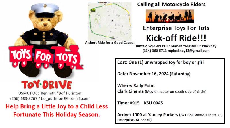 Enterprise Toys For Tots Ride