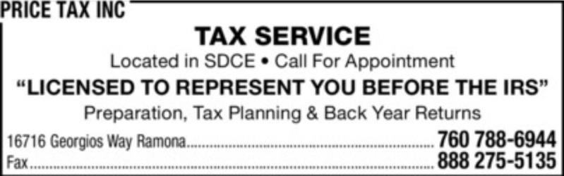 Price Tax, Inc.