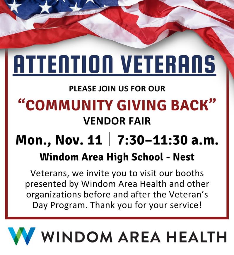 Veteran's Day Program & Vendor Fair