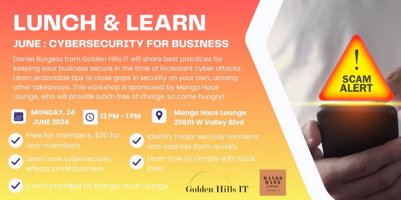 June Lunch & Learn: Cybersecurity for Business