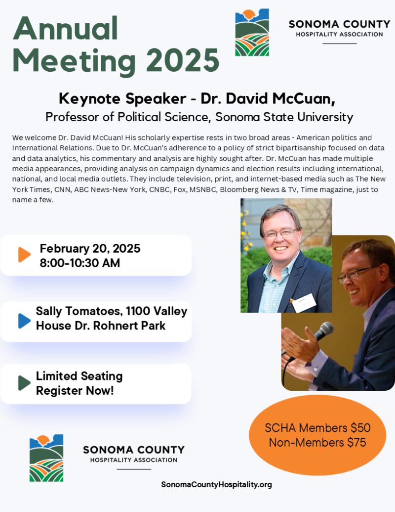 Sonoma County Hospitality Association - Annual Meeting