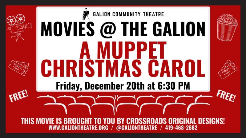 Movies @ The Galion: A MUPPET CHRISTMAS CAROL