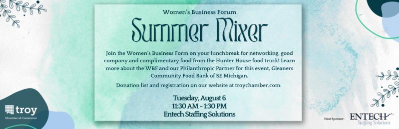 Women's Business Forum Summer Mixer