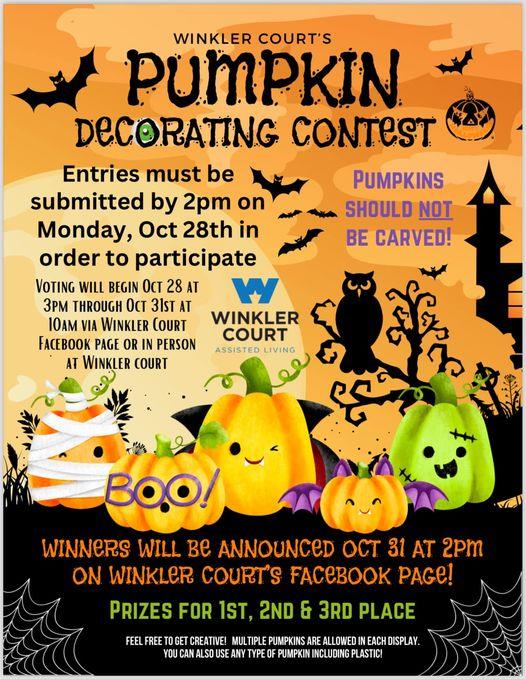 Winkler Court's Pumpkin Decorating Contest