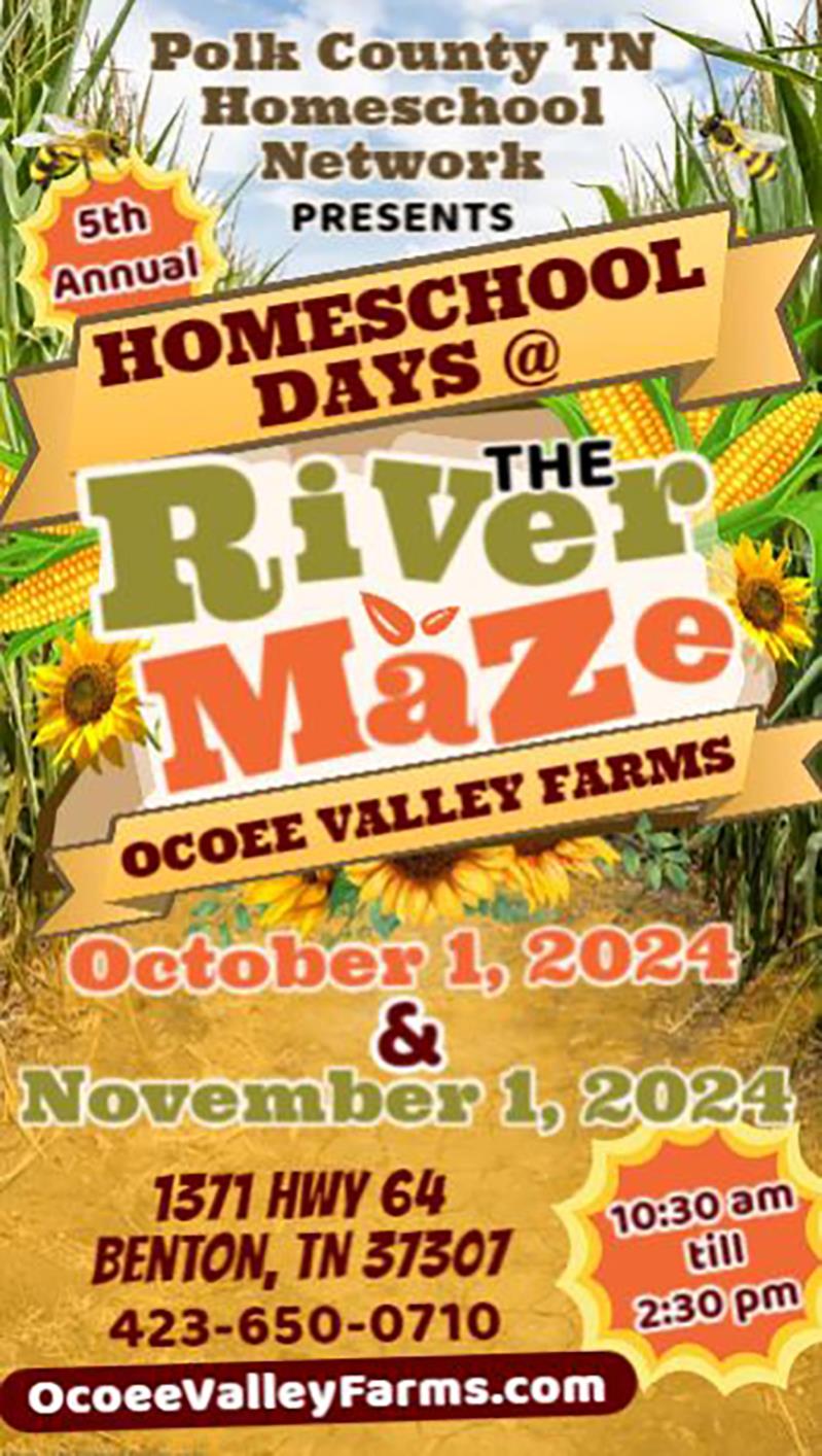 5th Annual Homeschool Days at the Ocoee River Maze