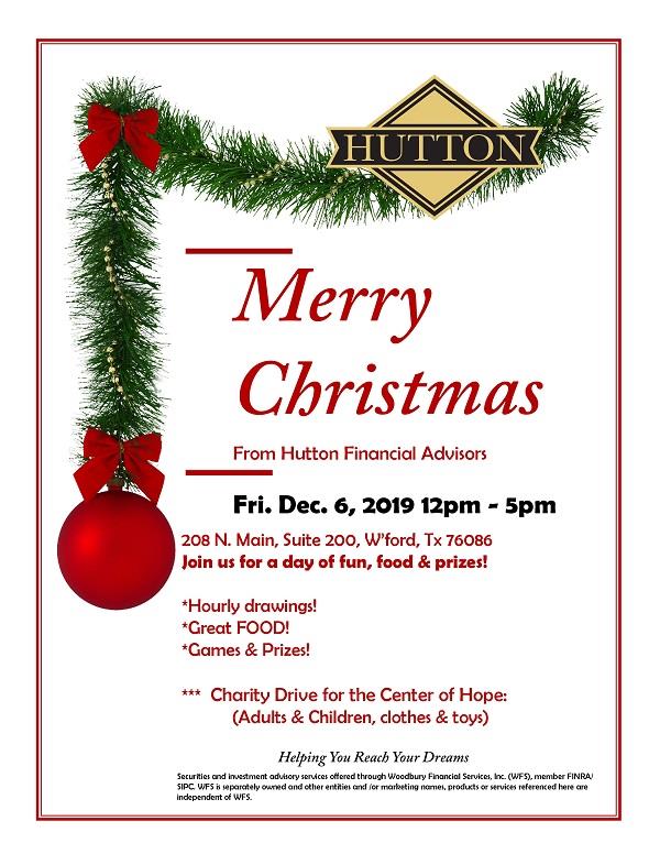 Christmas Open House by Hutton Financial Advisors