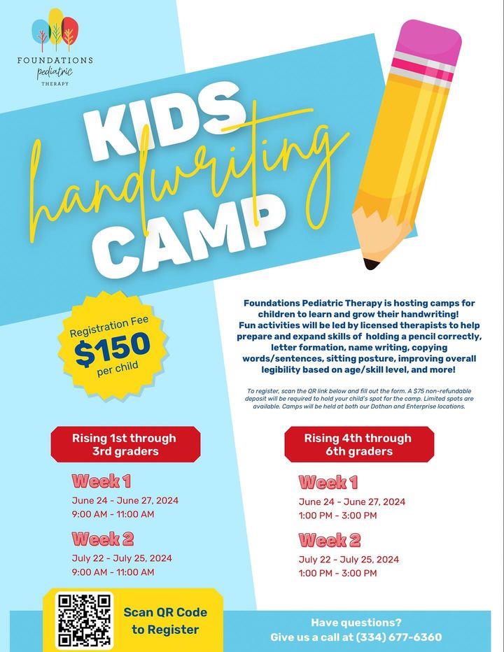 Kids Handwriting Camp: Week 2
