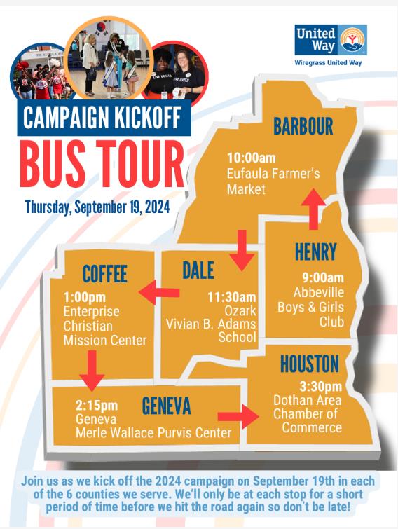 Kickoff/Bus Tour Event