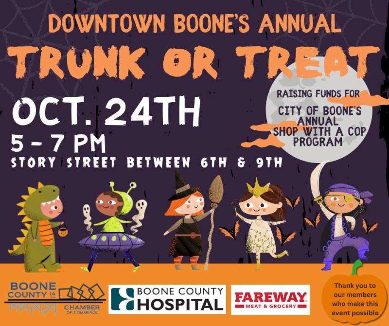 Downtown Boone's Annual Trunk or Treat